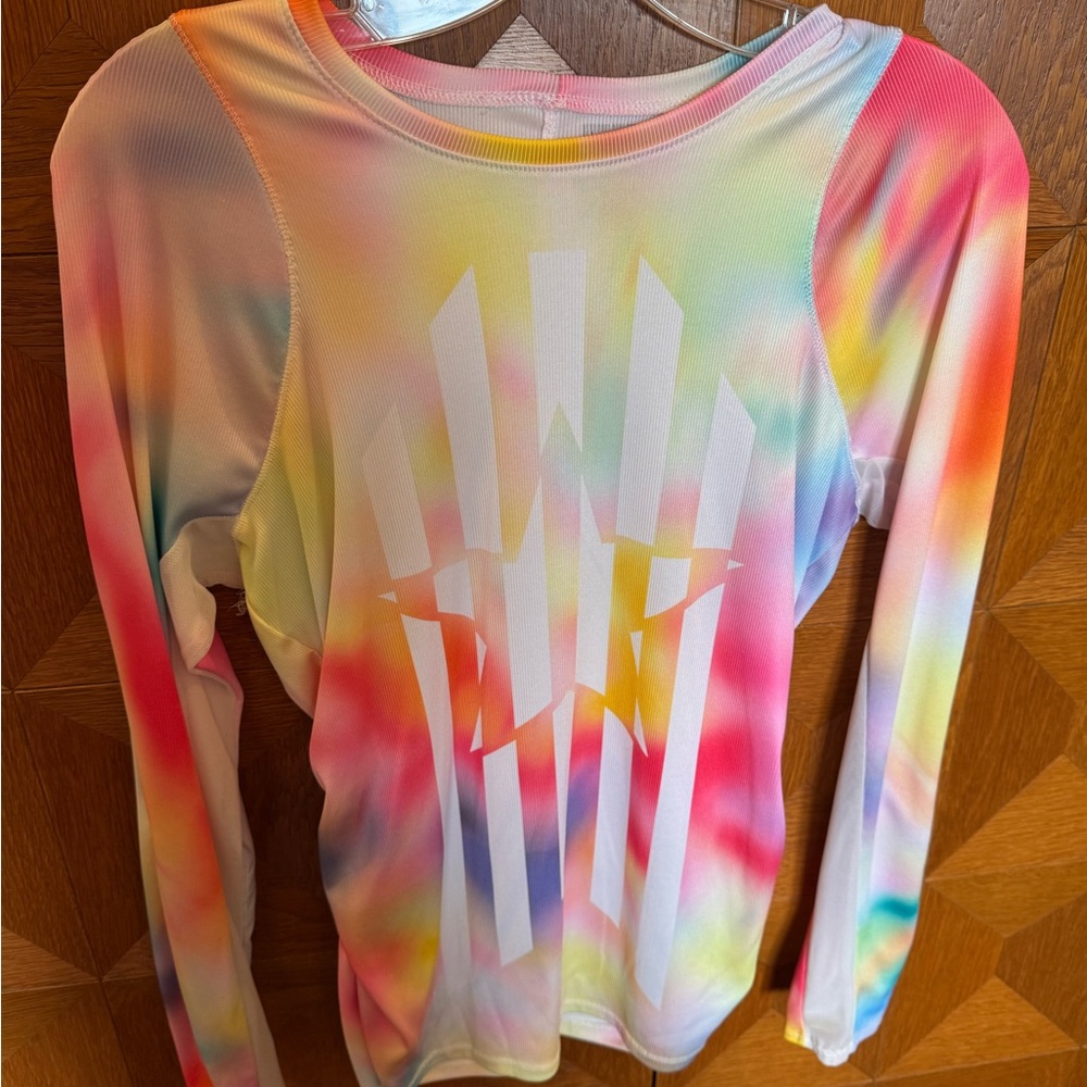Lucky in Love Colorful Tie-Dye Long Sleeve Top